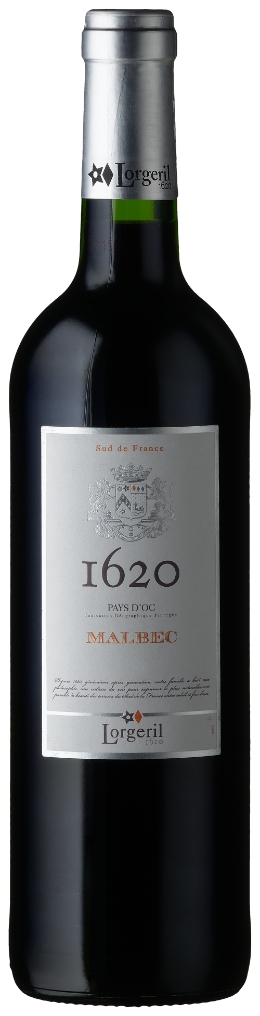 Malbec 1620 Pays d'Oc 2.021 Vignobles Lorgeril