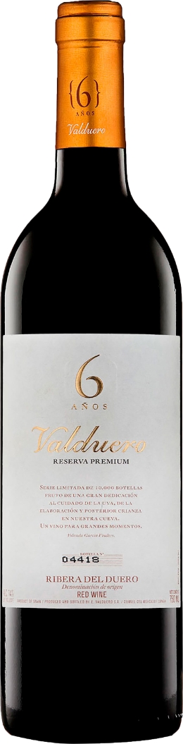 Valduero Res.Premium 6 años 2.015 Bodegas Valduero