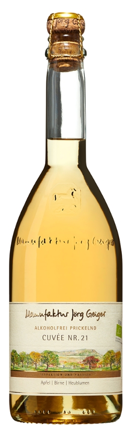 "Bio Cuvée Nr.21" Sparkling 0 Alkoholfrei, Jörg Geiger